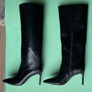 Jeffery Campbell knee high black heels